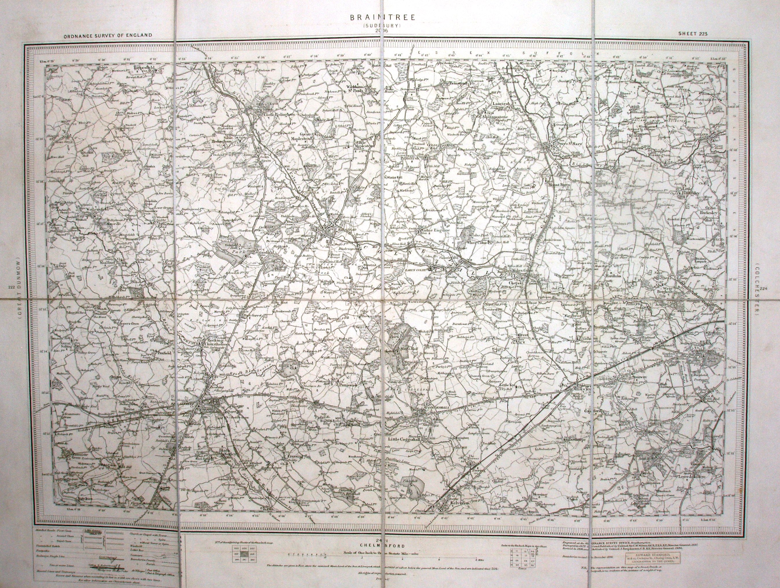 OS Revised New sheet 223 1898 monochrome